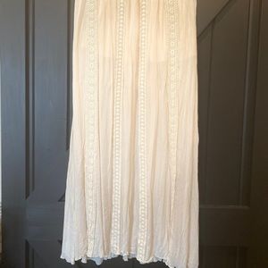 Cream Maxi Skirt